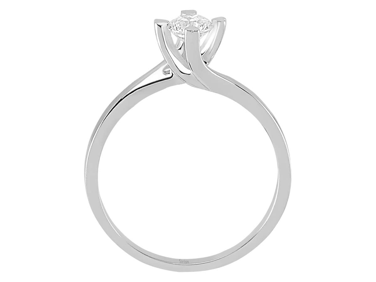 0,38 Karat Diamant Solitär Ring - handgefertigter Diamantschmuck aus Feingold | Sirius Diamant