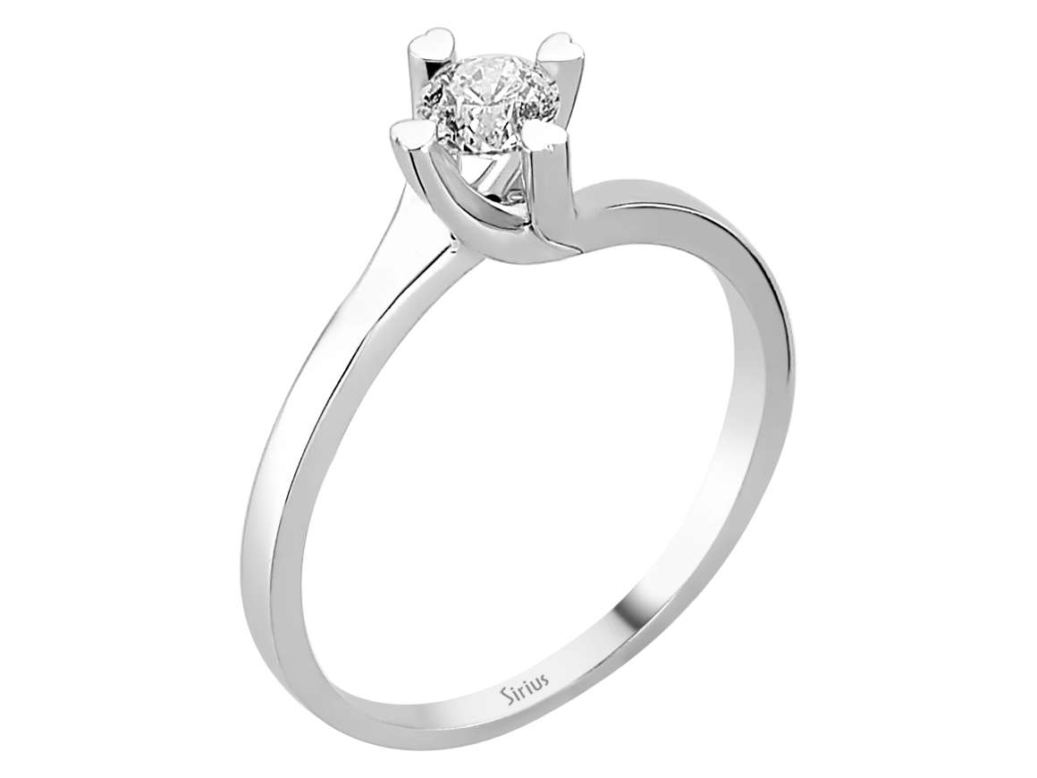 0,38 Karat Diamant Solitär Ring - handgefertigter Diamantschmuck aus Feingold | Sirius Diamant