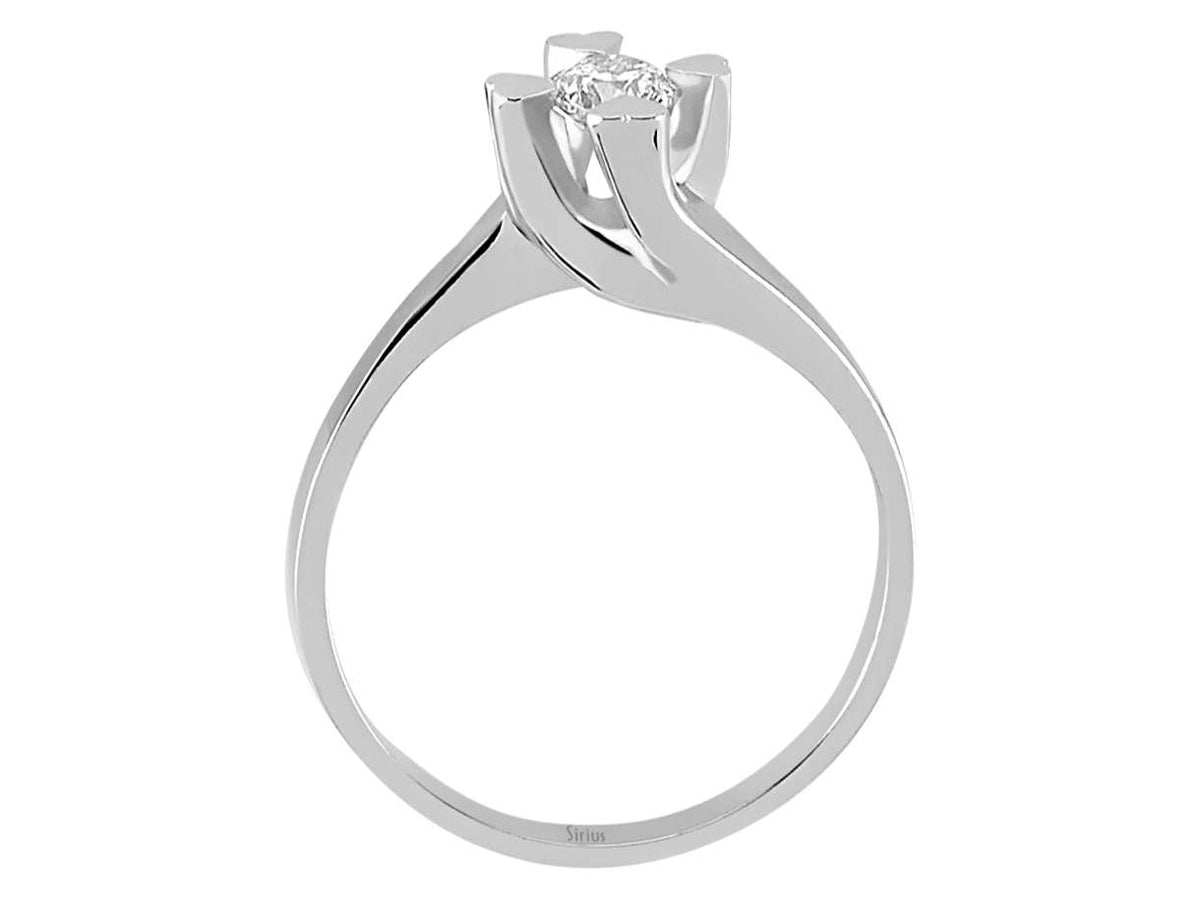 0,30 Karat Diamant Solitär Ring - handgefertigter Diamantschmuck aus Feingold | Sirius Diamant