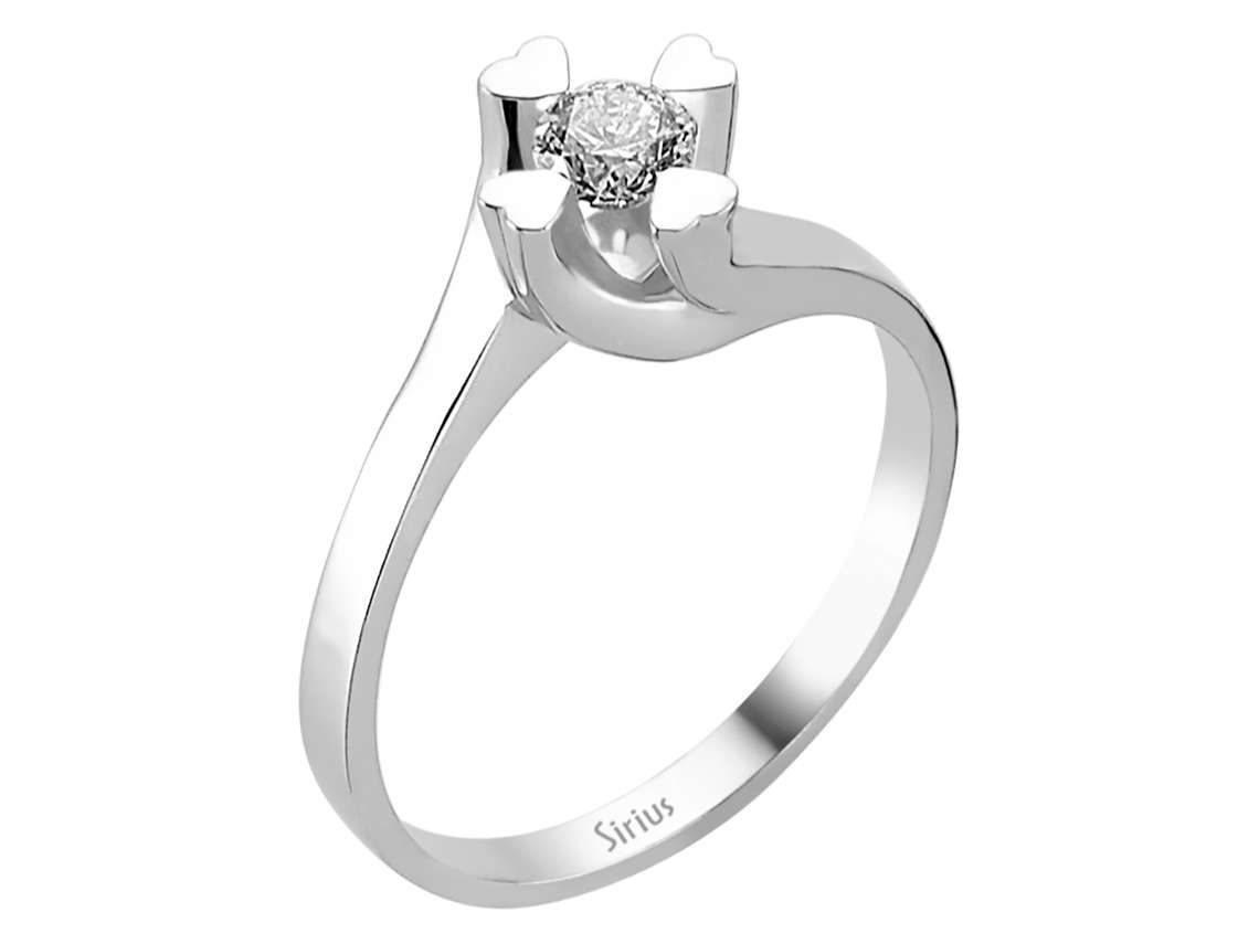 0,30 Karat Diamant Solitär Ring - handgefertigter Diamantschmuck aus Feingold | Sirius Diamant