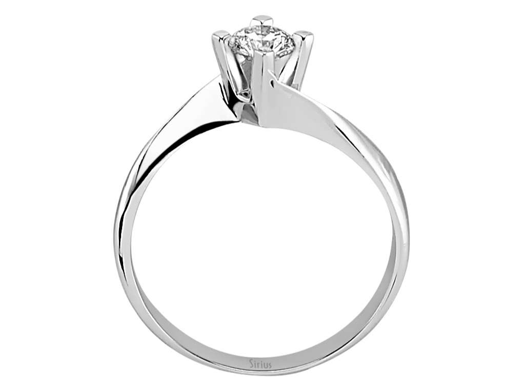 0,33 Karat Diamant Solitär Ring - handgefertigter Diamantschmuck aus Feingold | Sirius Diamant
