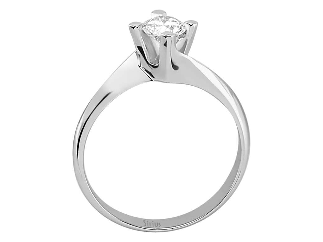 0,41 Karat Diamant Solitär Ring - handgefertigter Diamantschmuck aus Feingold | Sirius Diamant