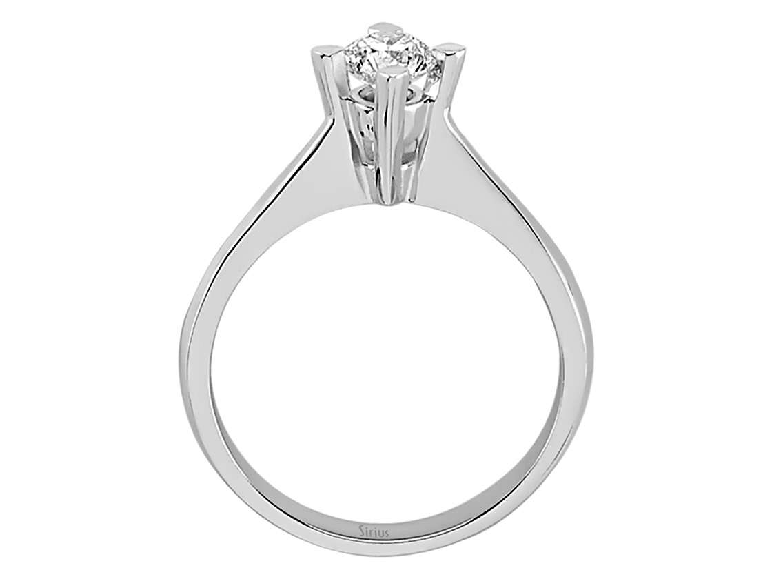 0,42 Karat Diamant Solitär Ring - handgefertigter Diamantschmuck aus Feingold | Sirius Diamant