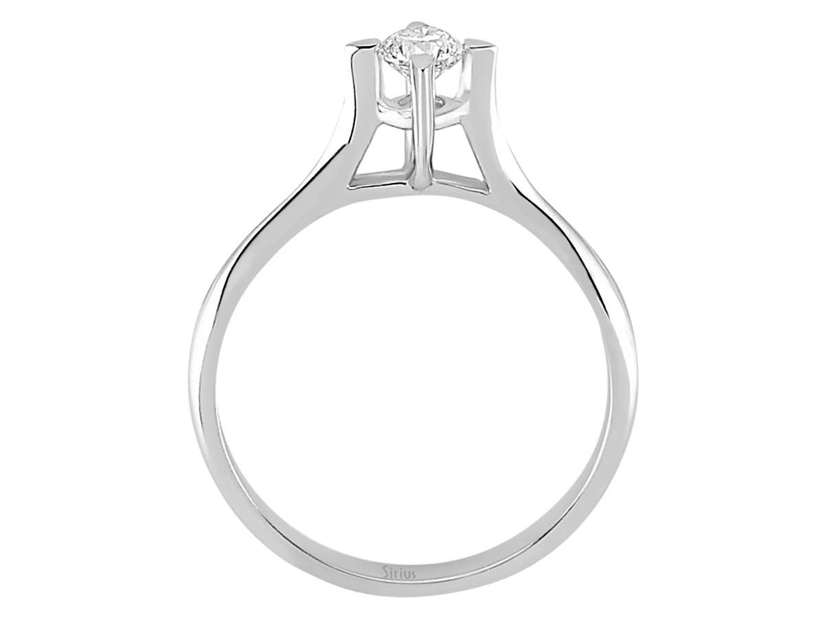 0,26 Karat Diamant Solitär Ring - handgefertigter Diamantschmuck aus Feingold | Sirius Diamant
