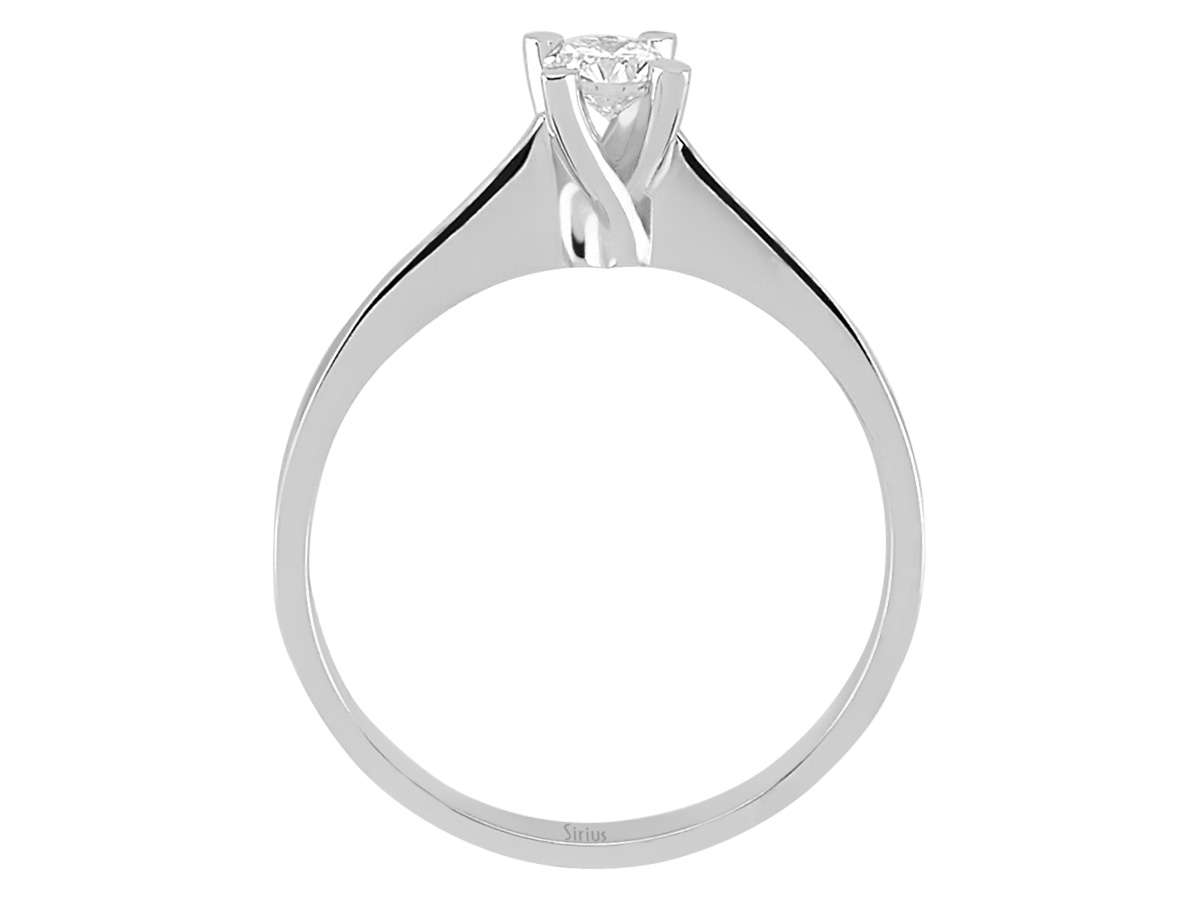 0,22 Karat Diamant Solitär Ring - handgefertigter Diamantschmuck aus Feingold | Sirius Diamant