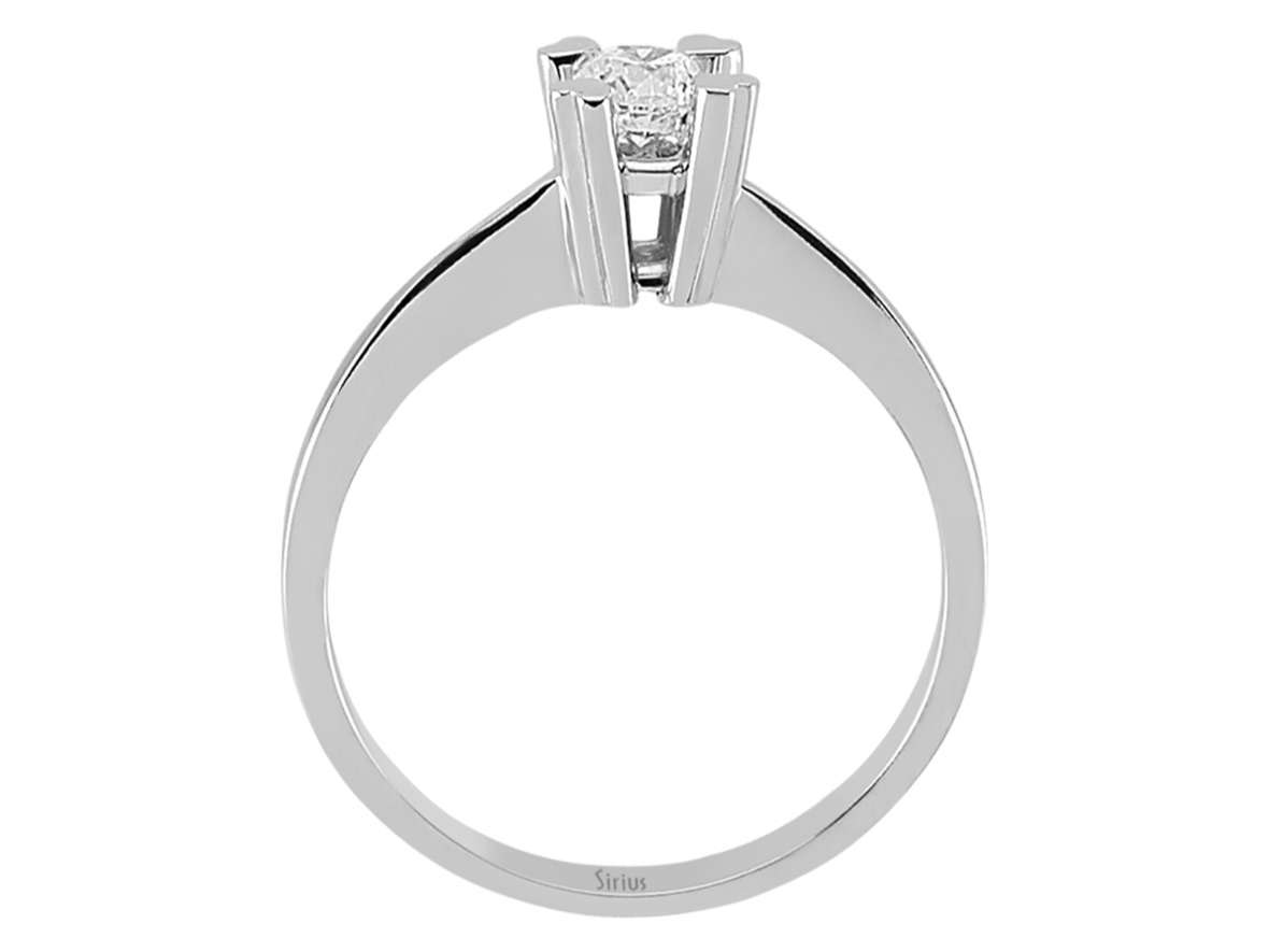 0,27 Karat Diamant Solitär Ring - handgefertigter Diamantschmuck aus Feingold | Sirius Diamant