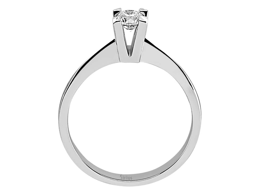 0,30 Karat Diamant Solitär Ring - handgefertigter Diamantschmuck aus Feingold | Sirius Diamant