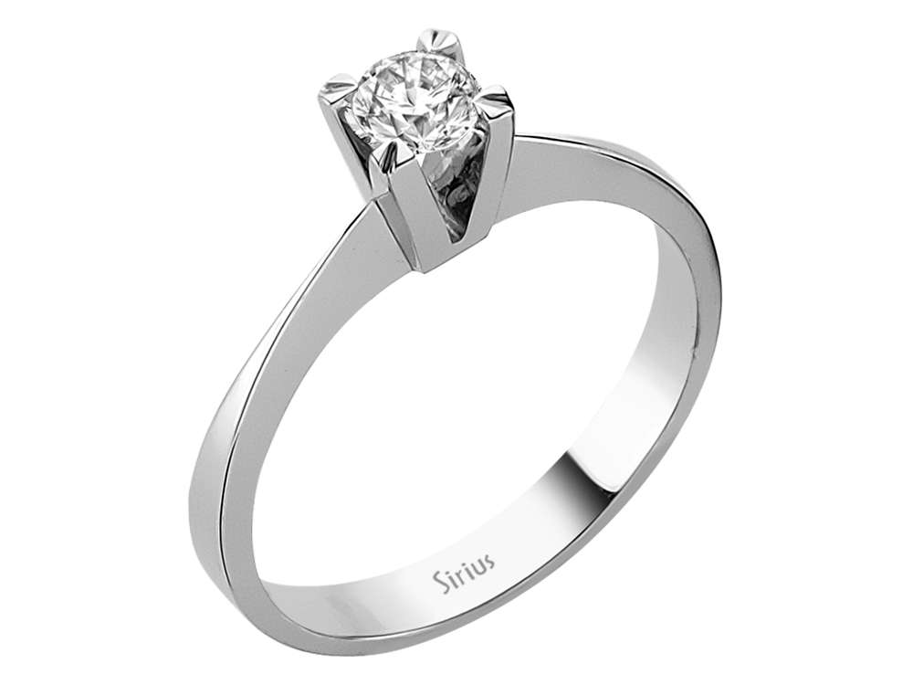 0,30 Karat Diamant Solitär Ring - handgefertigter Diamantschmuck aus Feingold | Sirius Diamant