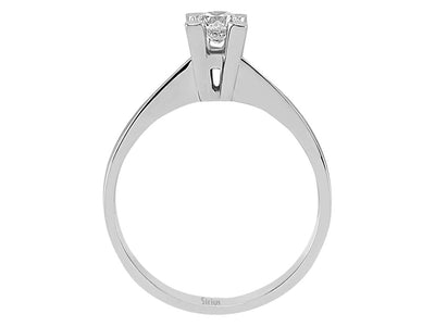 0.26 carat diamond solitaire ring