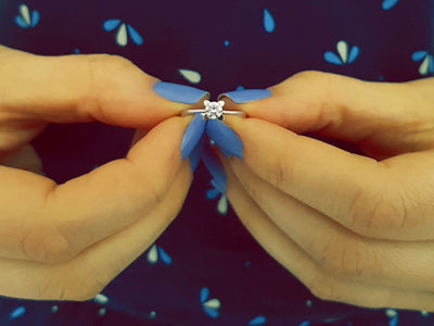 0.26 carat diamond solitaire ring