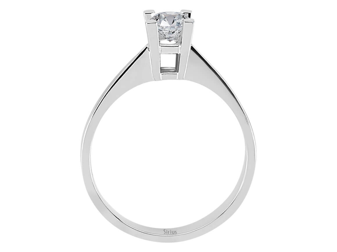 0,41 Karat Diamant Solitär Ring - handgefertigter Diamantschmuck aus Feingold | Sirius Diamant