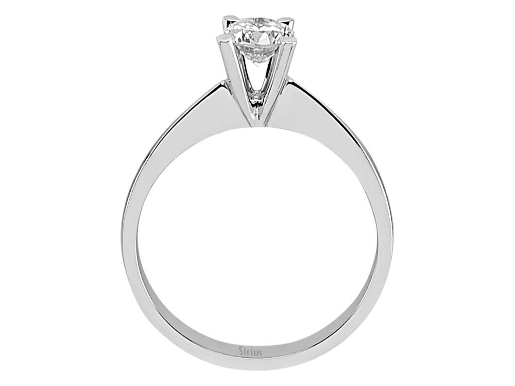0,48 Karat Diamant Solitär Ring - handgefertigter Diamantschmuck aus Feingold | Sirius Diamant