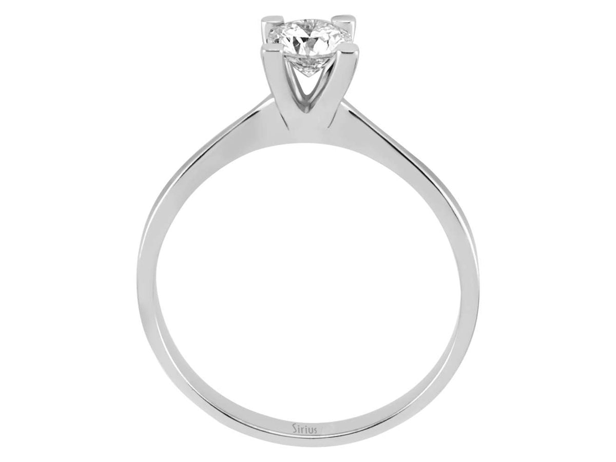 0,42 Karat Diamant Solitär Ring - handgefertigter Diamantschmuck aus Feingold | Sirius Diamant