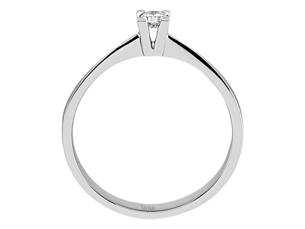 0,11 Karat Diamant Solitär Ring - handgefertigter Diamantschmuck aus Feingold | Sirius Diamant