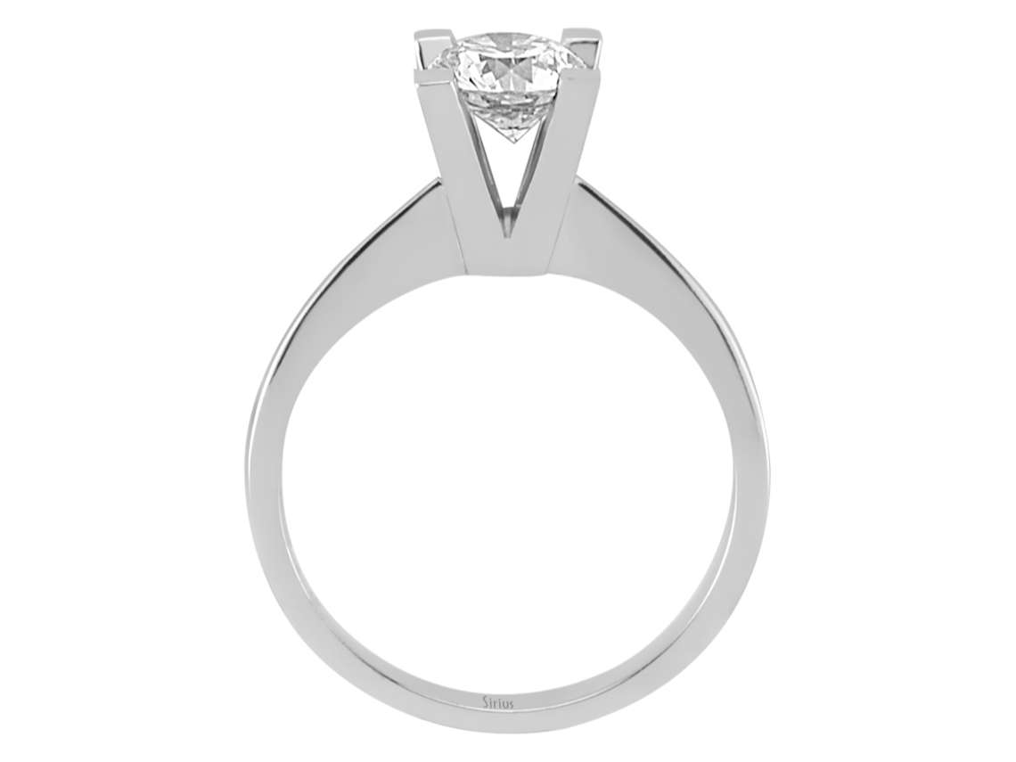 0,65 Karat Diamant Solitär Ring – handgefertigter Diamantschmuck aus Feingold | Sirius Diamant