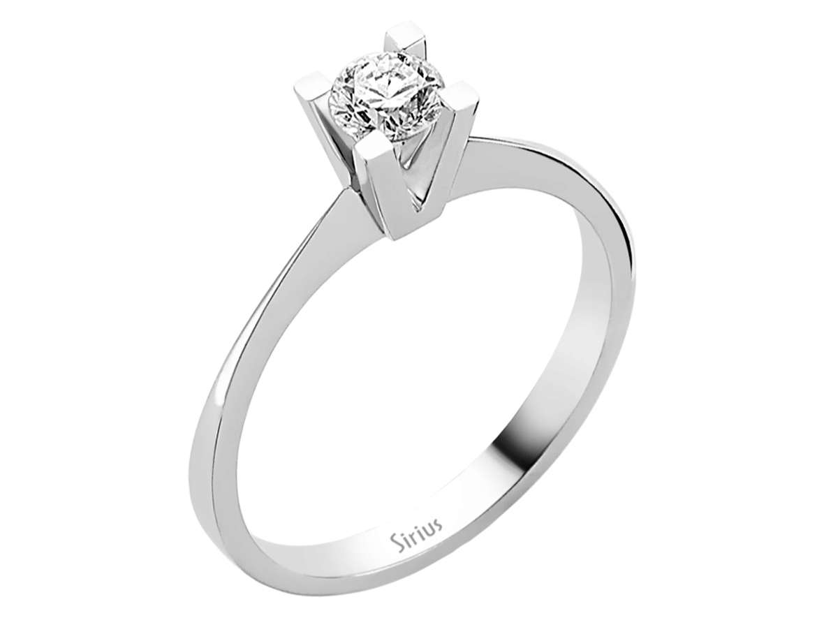 0,31 Karat Diamant Solitär Ring - handgefertigter Diamantschmuck aus Feingold | Sirius Diamant