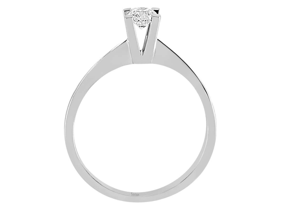 0,26 Karat Diamant Solitär Ring - handgefertigter Diamantschmuck aus Feingold | Sirius Diamant