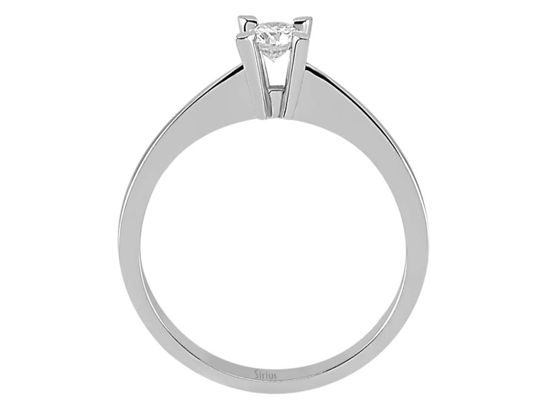 0,20 Karat Diamant Solitär Ring - handgefertigter Diamantschmuck aus Feingold | Sirius Diamant