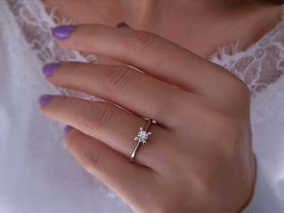 0.20 carat diamond solitaire ring