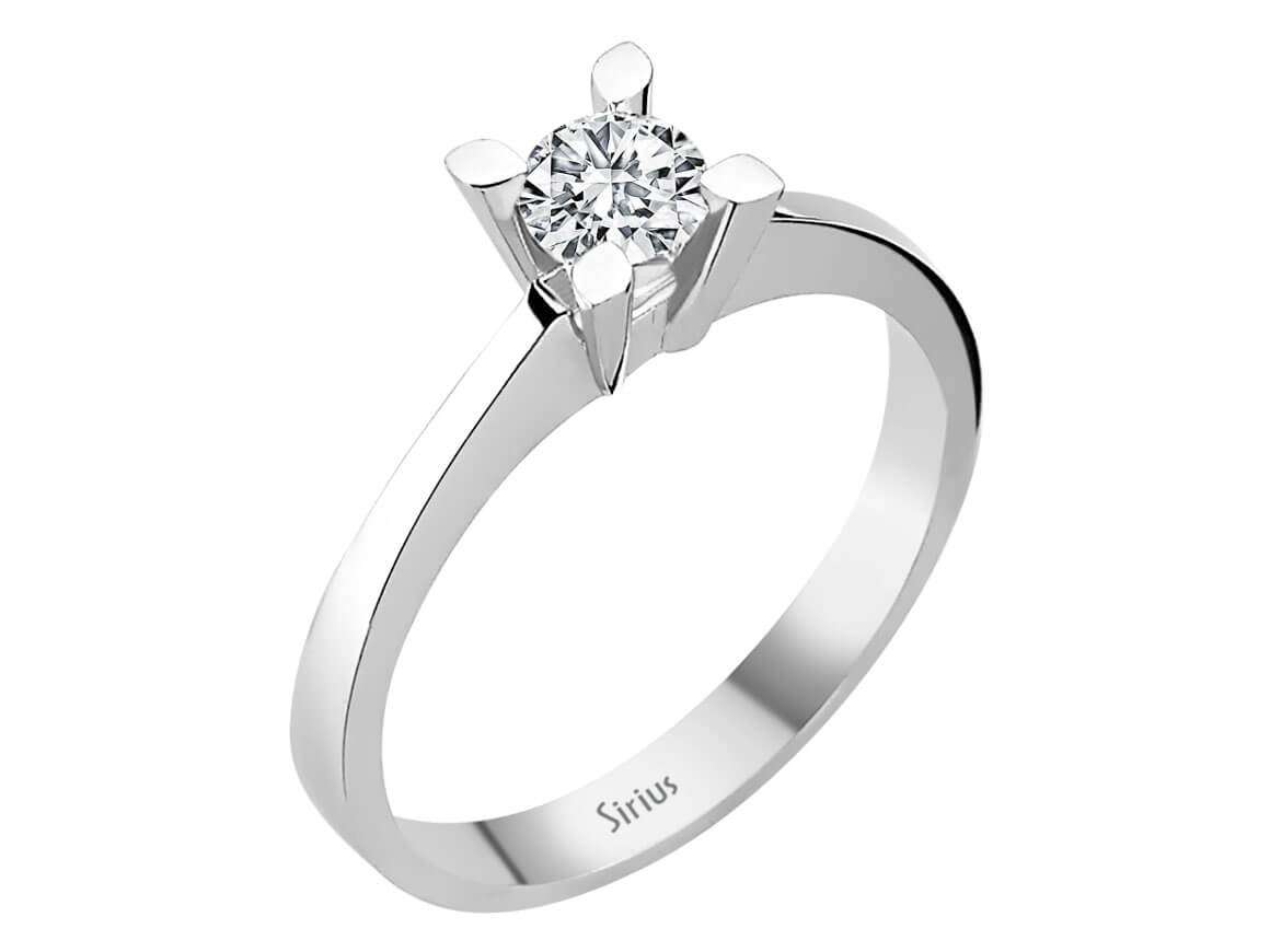 0,40 Karat Diamant Solitär Ring - handgefertigter Diamantschmuck aus Feingold | Sirius Diamant