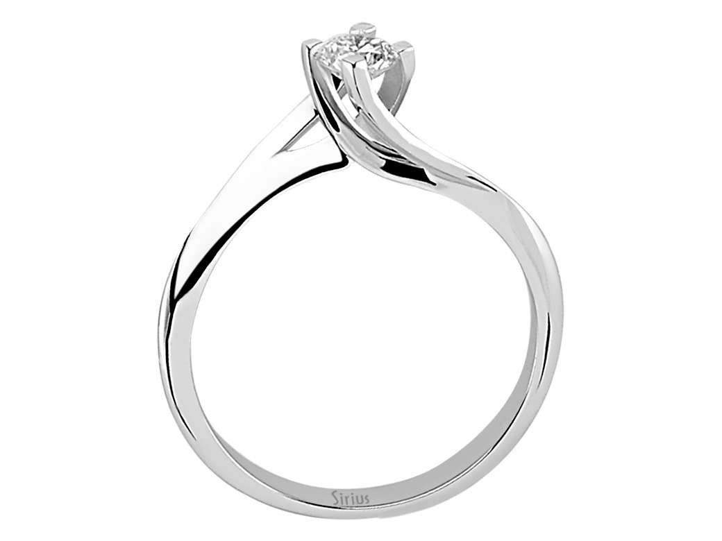 0,25 Karat Diamant Solitär Ring - handgefertigter Diamantschmuck aus Feingold | Sirius Diamant