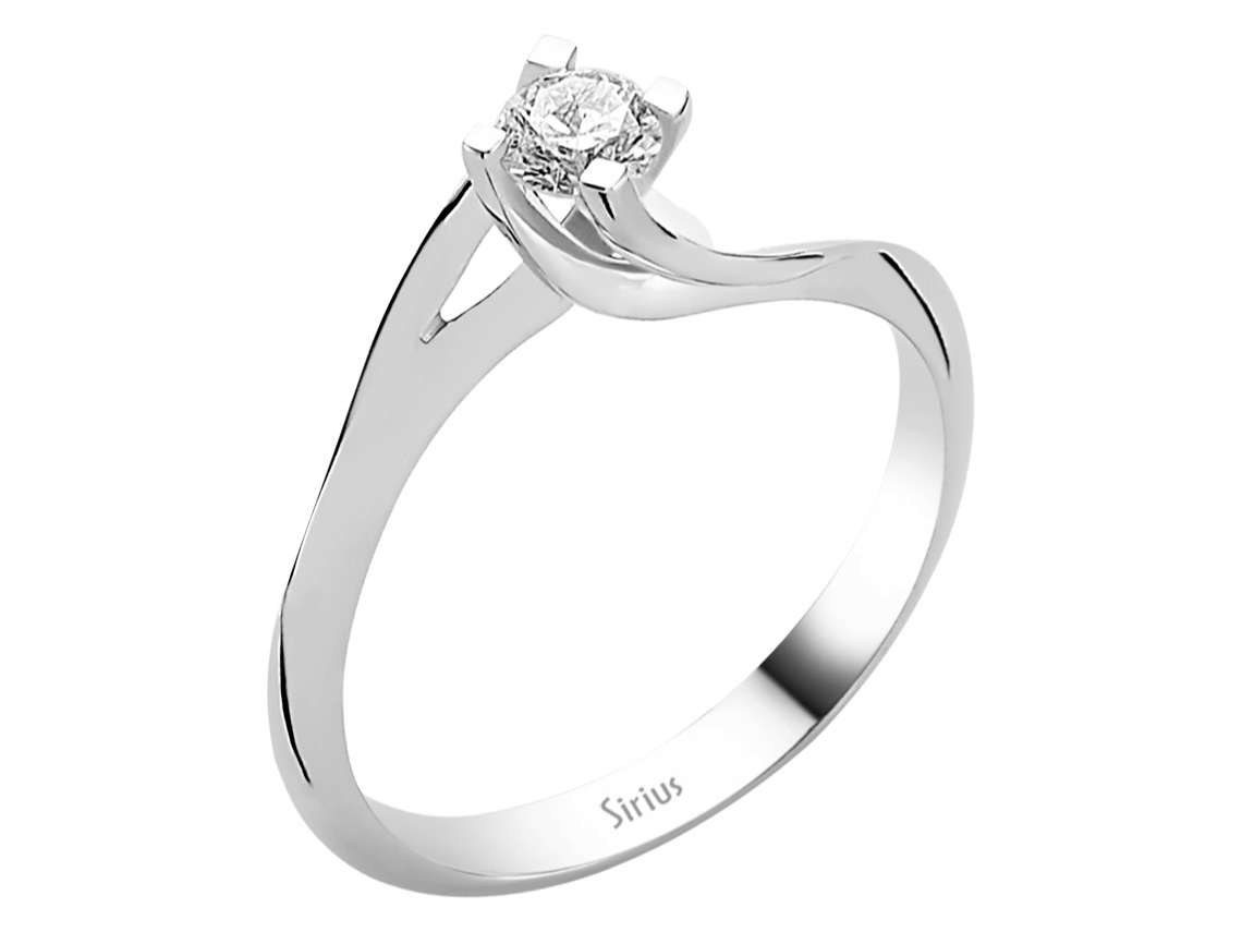 0,25 Karat Diamant Solitär Ring - handgefertigter Diamantschmuck aus Feingold | Sirius Diamant