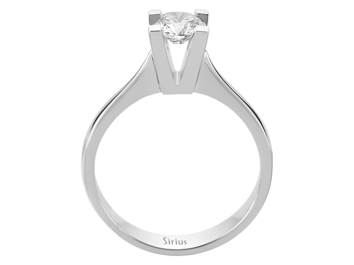 0,60 Karat Diamant Solitär Ring - handgefertigter Diamantschmuck aus Feingold | Sirius Diamant