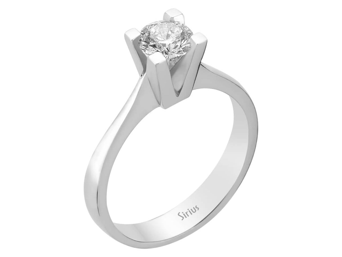 0,60 Karat Diamant Solitär Ring - handgefertigter Diamantschmuck aus Feingold | Sirius Diamant