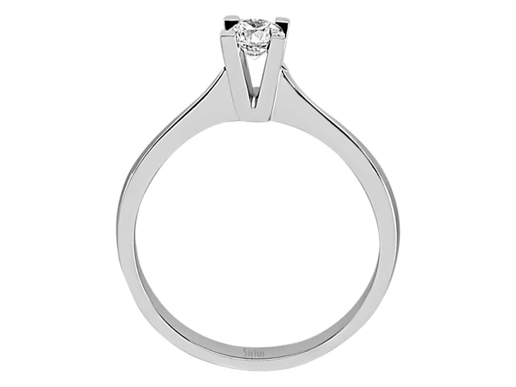 0,25 Karat Diamant Solitär Ring - handgefertigter Diamantschmuck aus Feingold | Sirius Diamant
