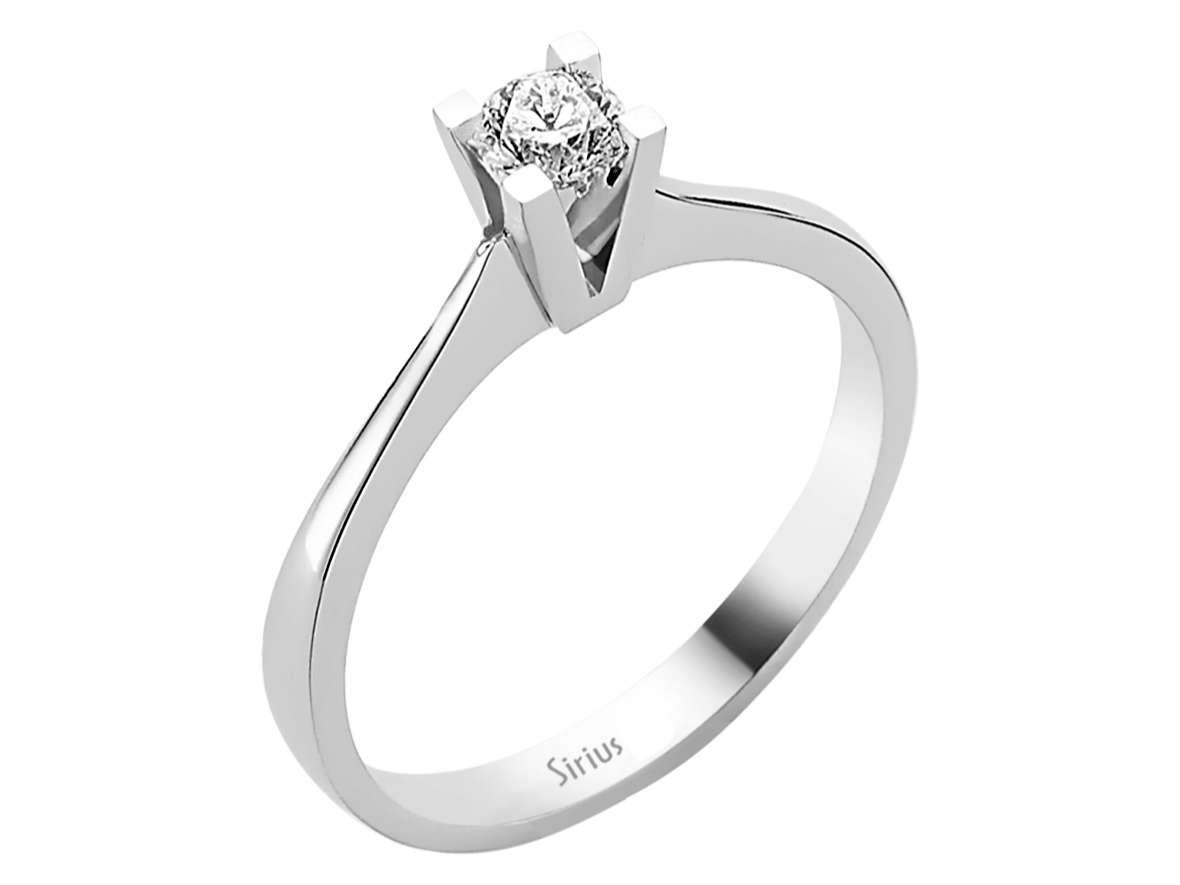 0,25 Karat Diamant Solitär Ring - handgefertigter Diamantschmuck aus Feingold | Sirius Diamant