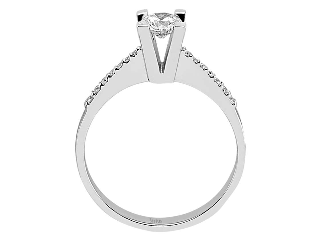0,48 Gesamtkarat Diamant Solitär Ring - handgefertigter Diamantschmuck aus Feingold | Sirius Diamant