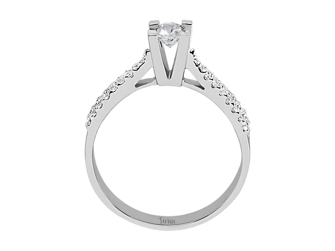 0,50 Gesamtkarat Diamant Solitär Ring - handgefertigter Diamantschmuck aus Feingold | Sirius Diamant