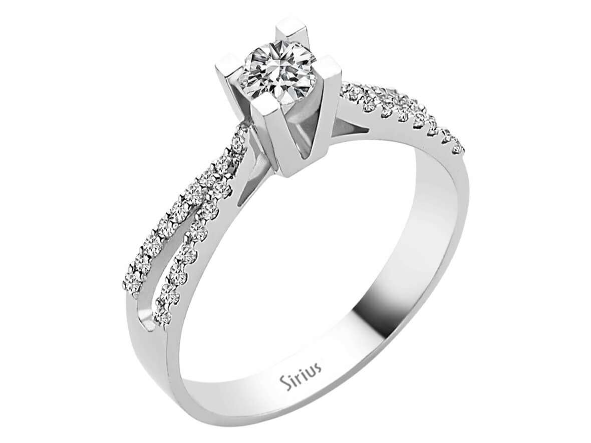 0,50 Gesamtkarat Diamant Solitär Ring - handgefertigter Diamantschmuck aus Feingold | Sirius Diamant