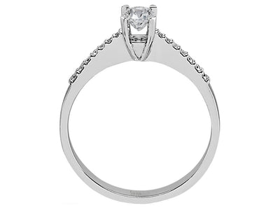 0.38 total carat diamond solitaire ring