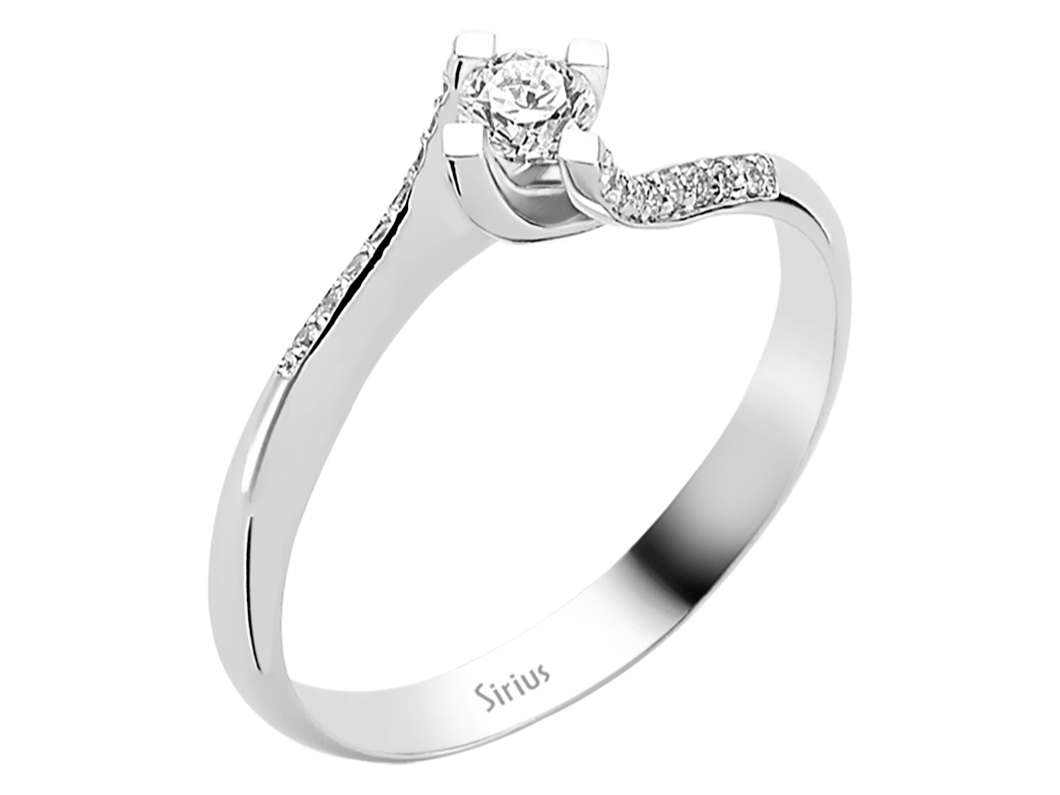 0,24 Gesamtkarat Diamant Solitär Ring - handgefertigter Diamantschmuck aus Feingold | Sirius Diamant