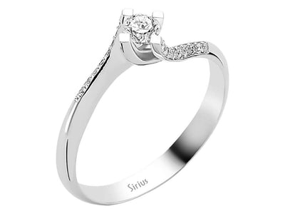 0.24 total carat diamond solitaire ring
