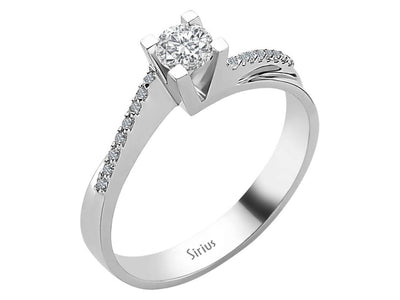 0.37 total carat diamond solitaire ring