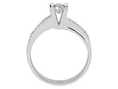 0.46 total carat diamond solitaire ring