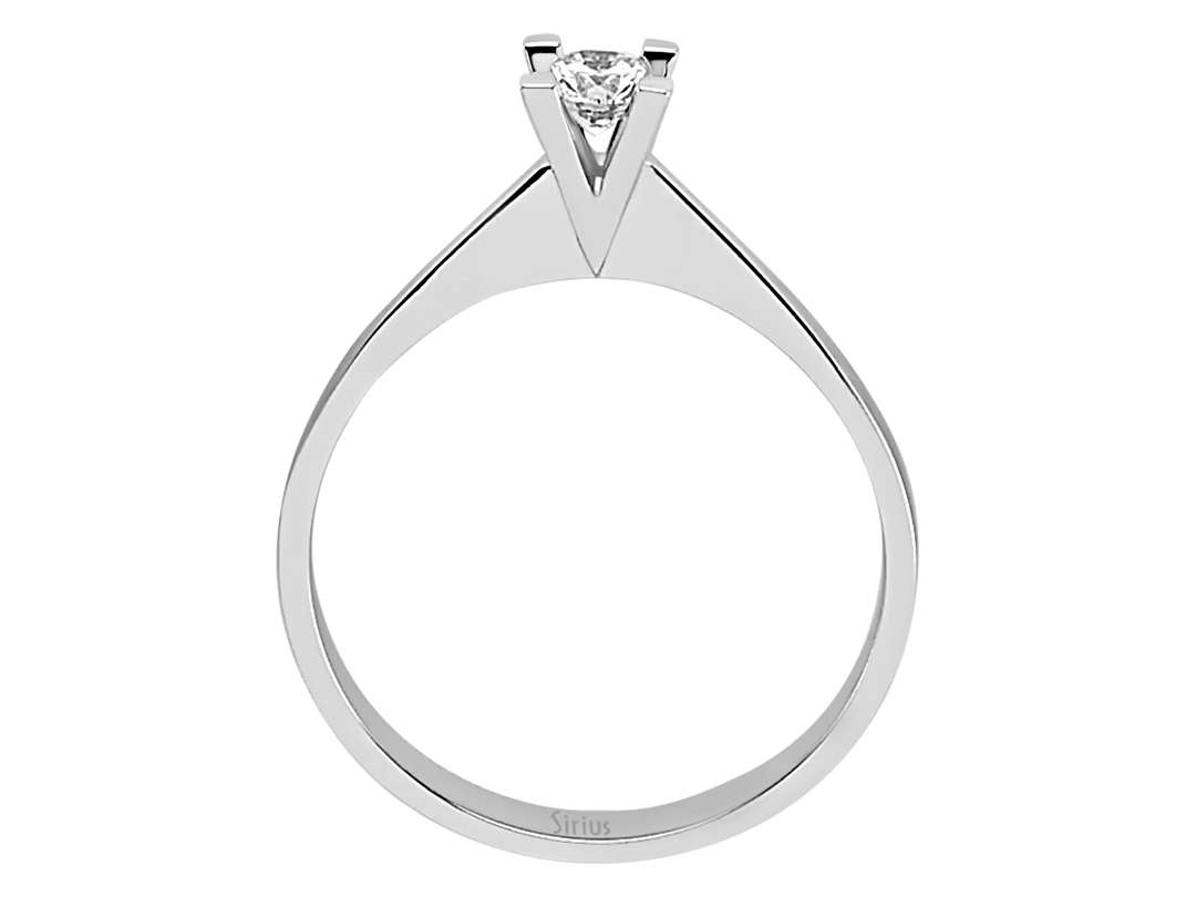 0,21 Karat Diamant Solitär Ring - handgefertigter Diamantschmuck aus Feingold | Sirius Diamant