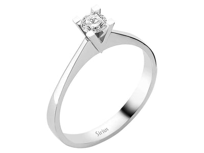 0.21 carat diamond solitaire ring