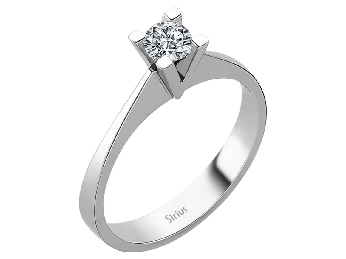 0,30 Karat Diamant Solitär Ring - handgefertigter Diamantschmuck aus Feingold | Sirius Diamant