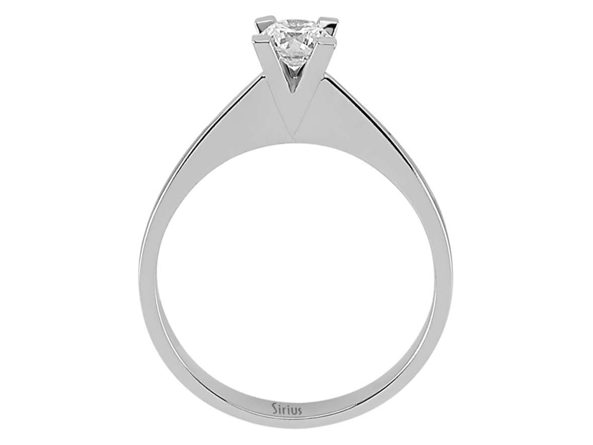 0,41 Karat Diamant Solitär Ring - handgefertigter Diamantschmuck aus Feingold | Sirius Diamant