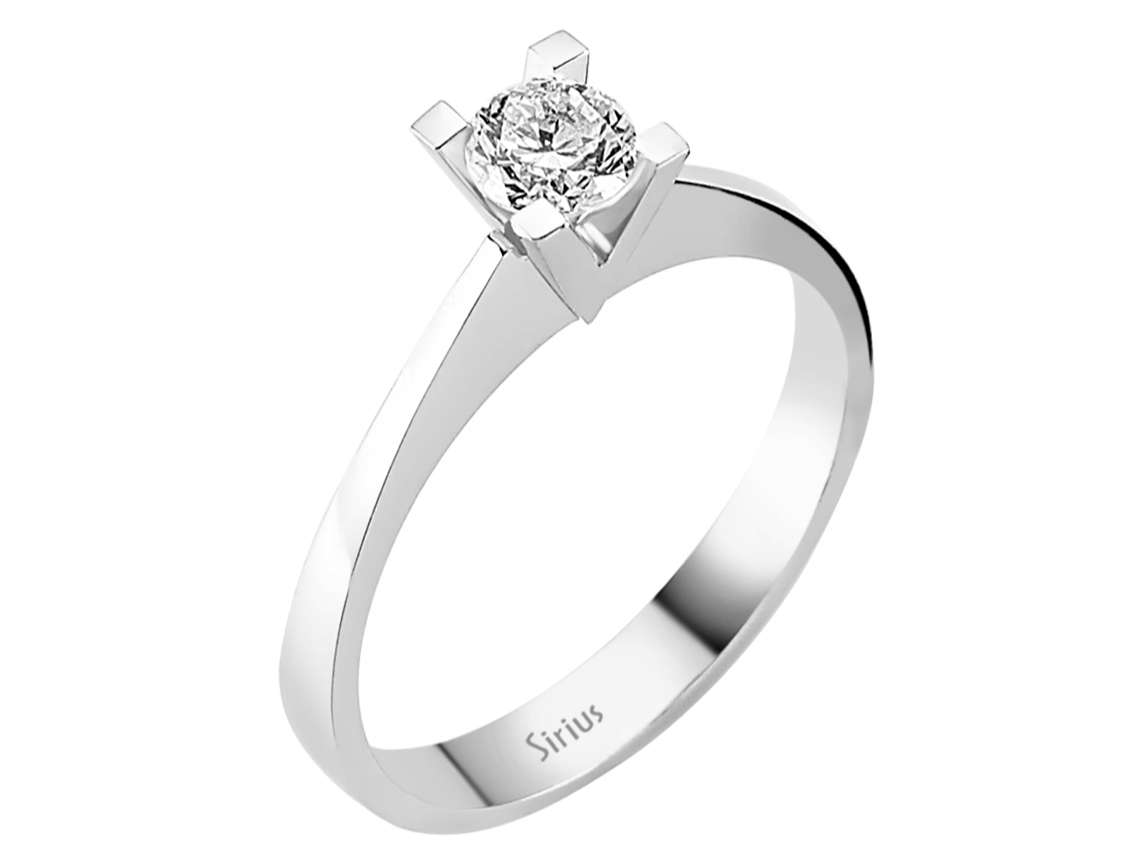 0,41 Karat Diamant Solitär Ring - handgefertigter Diamantschmuck aus Feingold | Sirius Diamant
