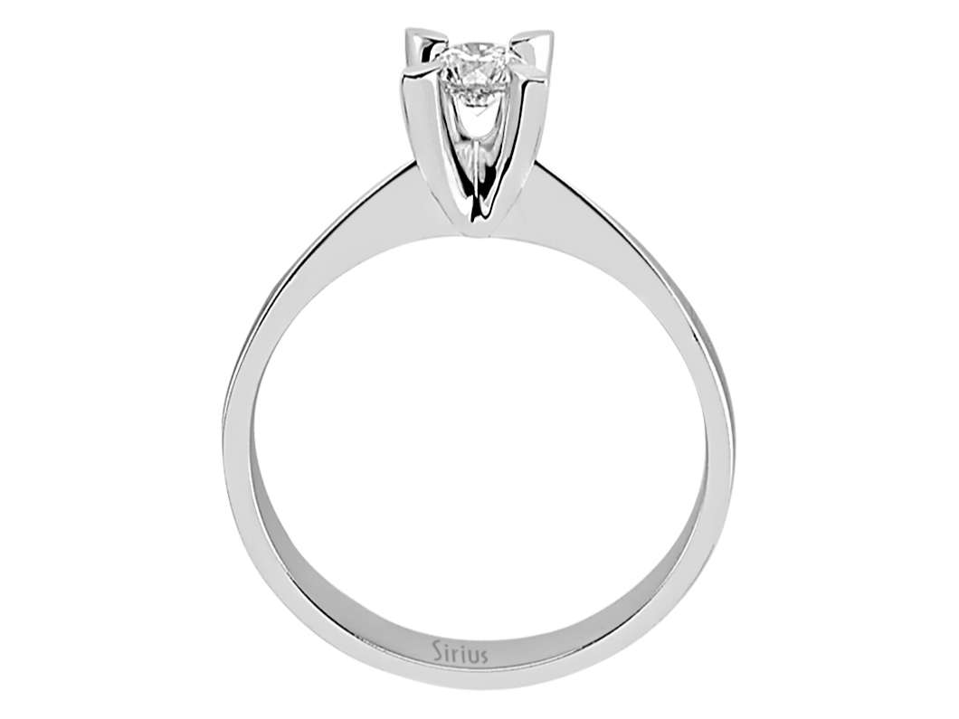 0,22 Karat Diamant Solitär Ring - handgefertigter Diamantschmuck aus Feingold | Sirius Diamant