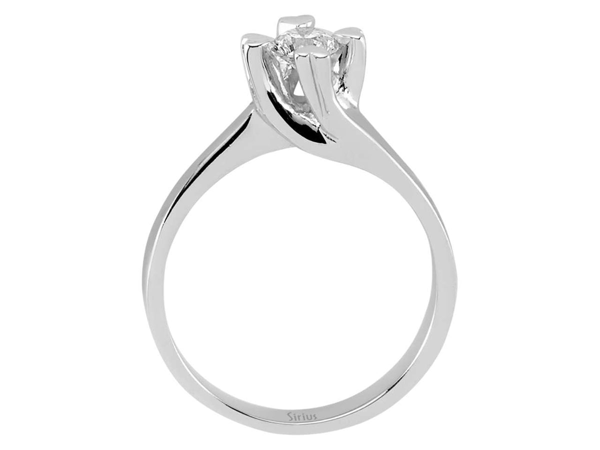 0,36 Karat Diamant Solitär Ring - handgefertigter Diamantschmuck aus Feingold | Sirius Diamant