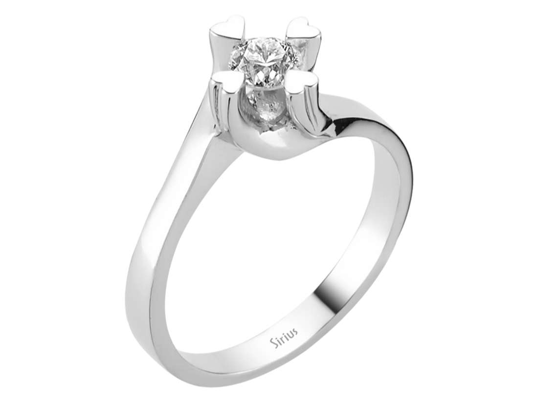 0,36 Karat Diamant Solitär Ring - handgefertigter Diamantschmuck aus Feingold | Sirius Diamant