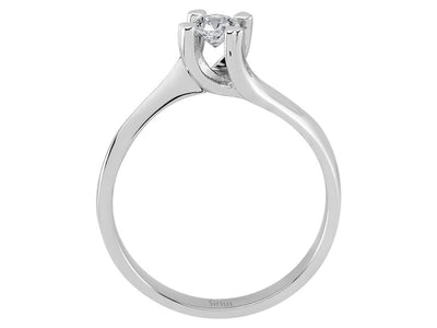 0.23 carat diamond solitaire ring