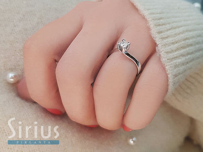 0.23 carat diamond solitaire ring