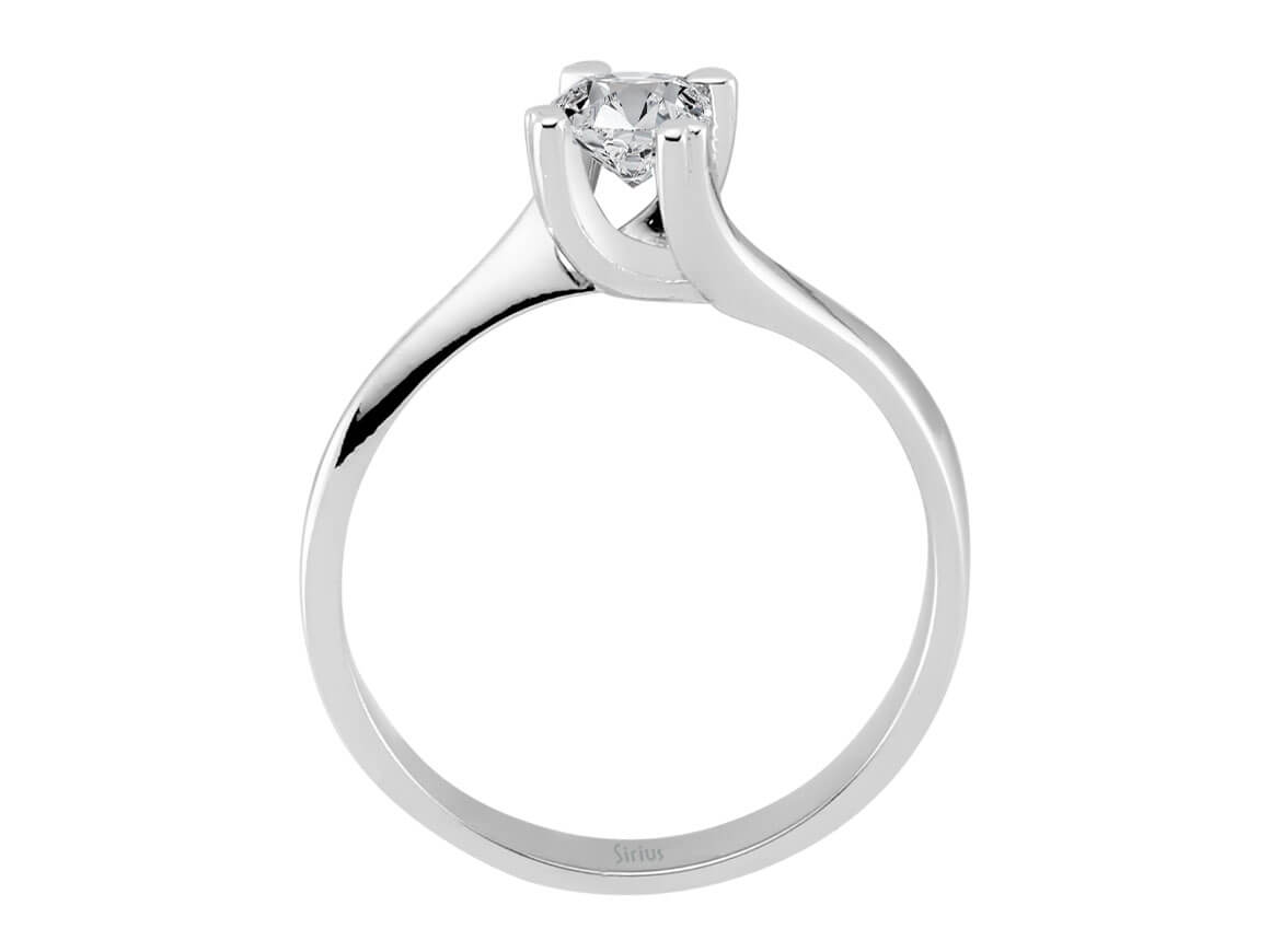 0,35 karat Diamant Solitär Ring - handgefertigter Diamantschmuck aus Feingold | Sirius Diamant