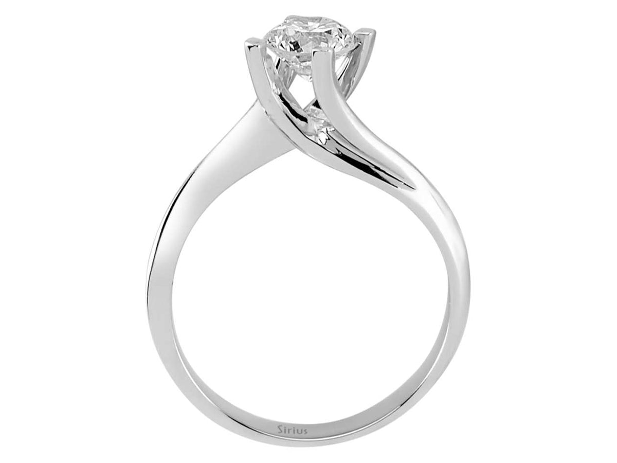 0,73 Karat Diamant Solitär Ring – handgefertigter Diamantschmuck aus Feingold | Sirius Diamant